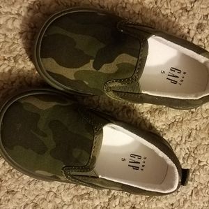 Baby gap camo slip ons